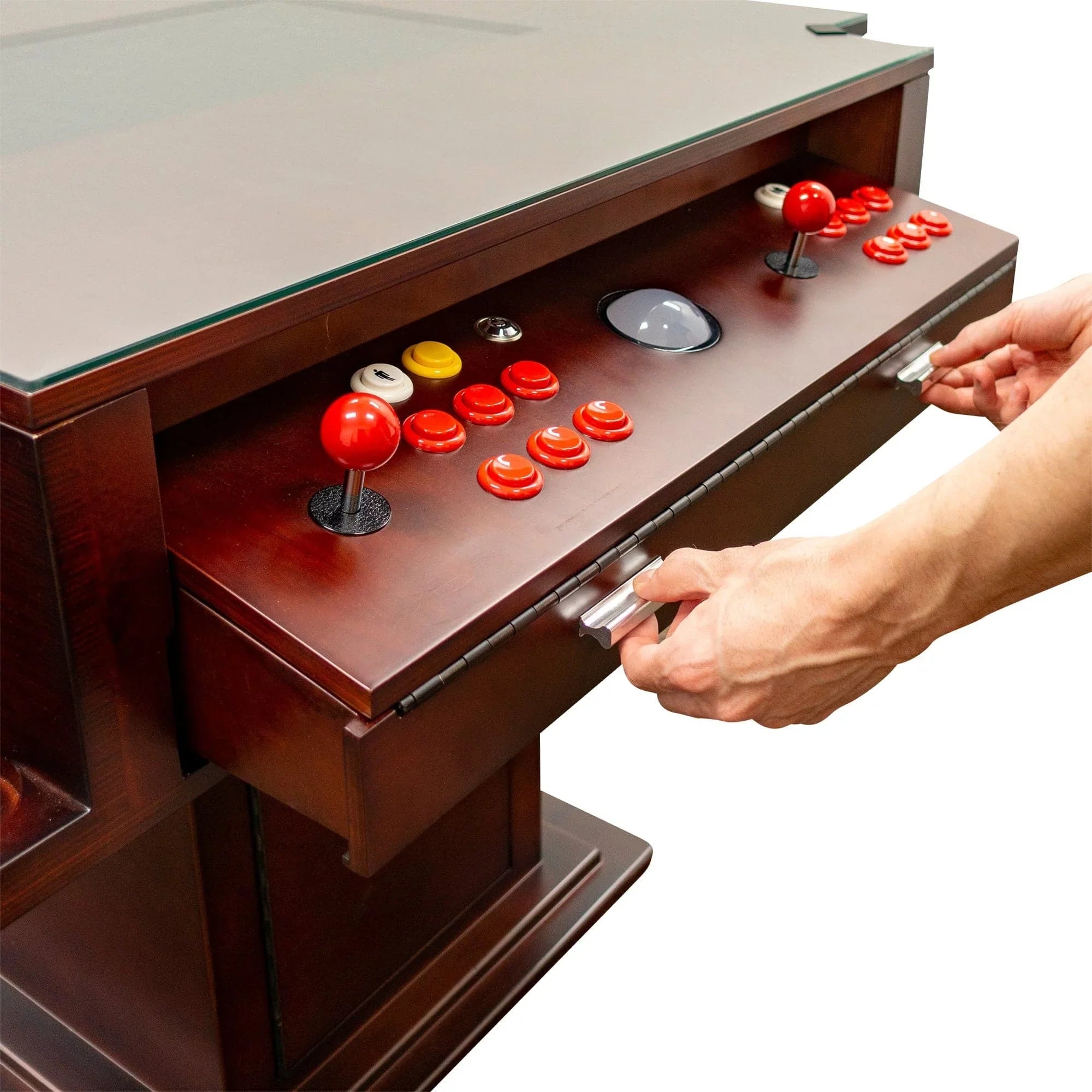 Elegant Tilt Cherrywood Cocktail Arcade Machine
