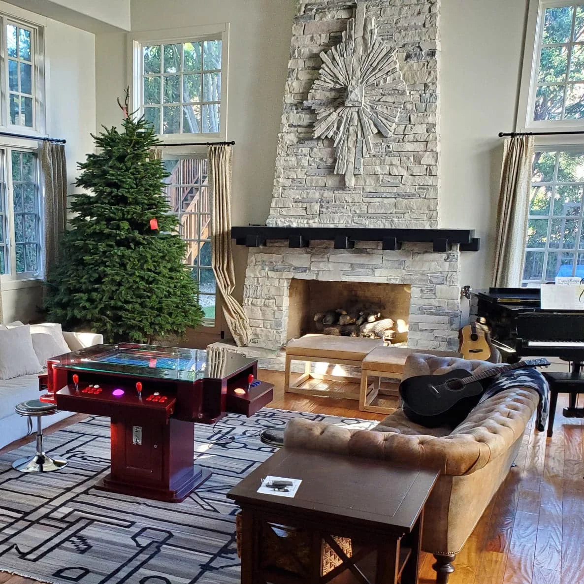 Elegant Tilt Cherrywood Cocktail Arcade Machine