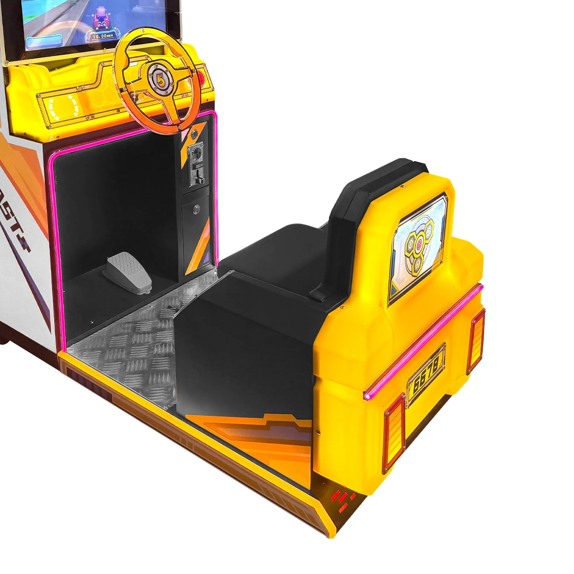 Lucky Nine Fast Cars™ Mini Kid Friendly Sit Down Racing Arcade Machine