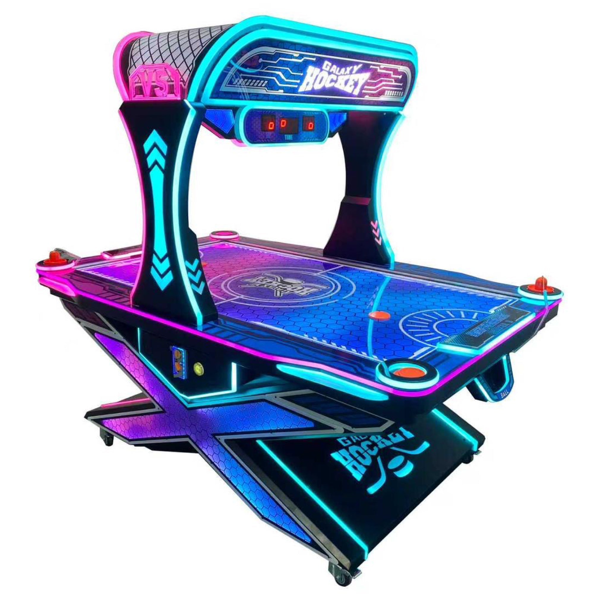 Galaxy Hockey Elite Neon Air Hockey Arcade Machine