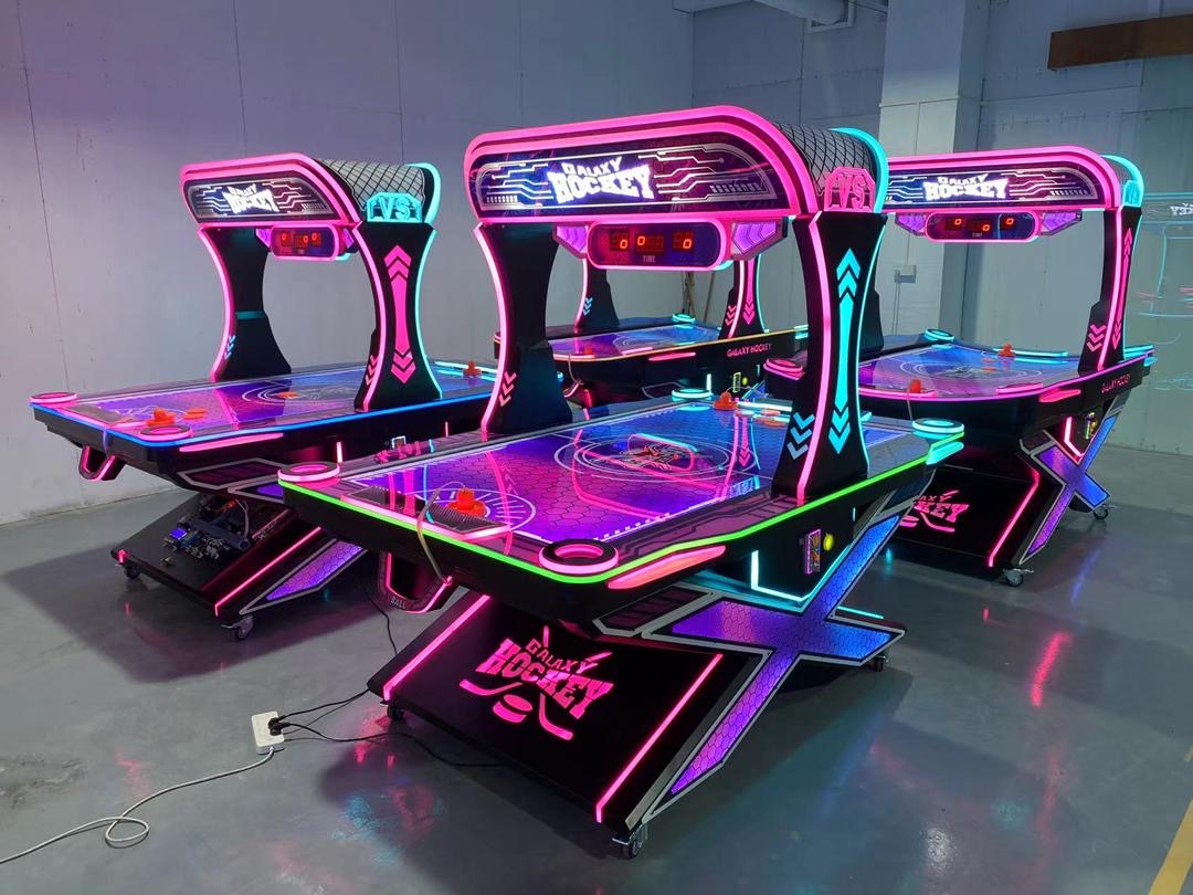 Galaxy Hockey Elite Neon Air Hockey Arcade Machine